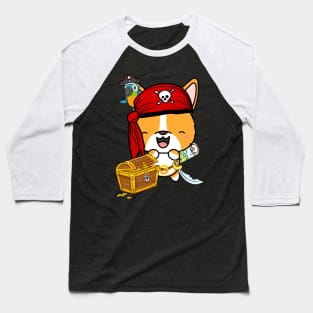 Funny corgi is a pirate Baseball T-Shirt